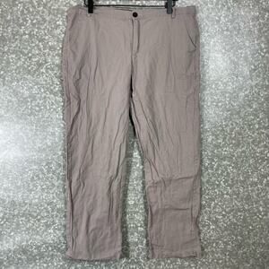 Shein Women's Khaki Straight Leg Lightweight Chino Pants - Size Large - Career